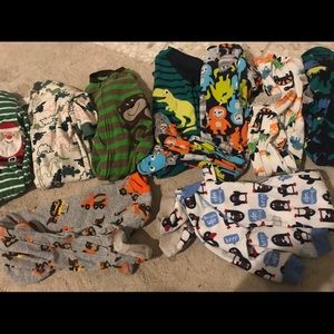 Fleece footie pajamas